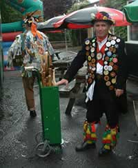 Morris Dancers in their costumes